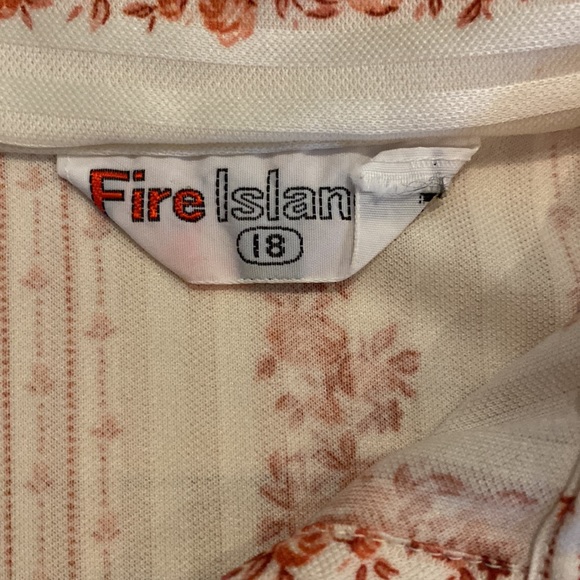 Vintage-70s-Floral Rose Stripe Button Down Shirt Top - Picture 3 of 7